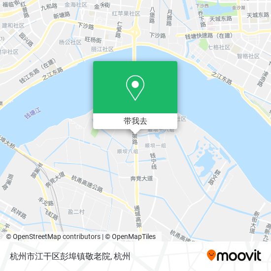 杭州市江干区彭埠镇敬老院地图