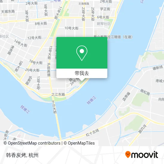 韩香炭烤地图
