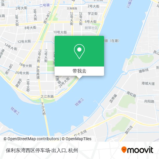 保利东湾西区停车场-出入口地图