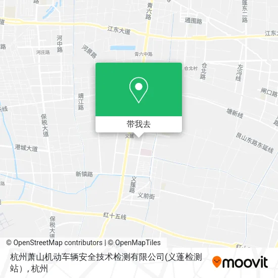 杭州萧山机动车辆安全技术检测有限公司地图