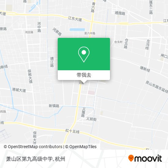 萧山区第九高级中学地图