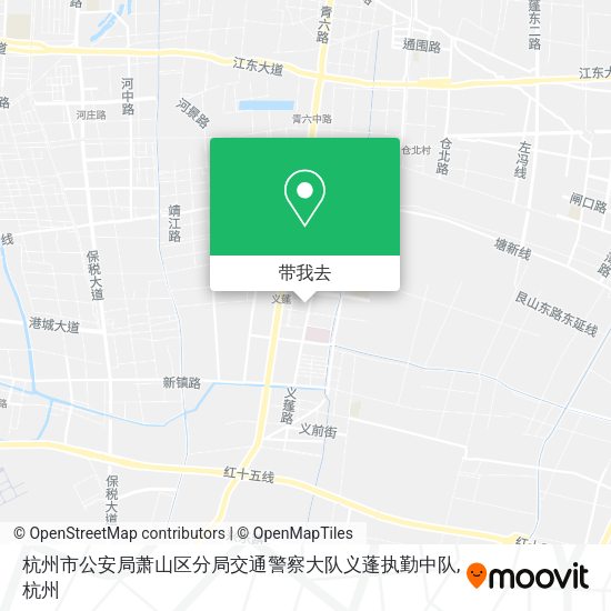 杭州市公安局萧山区分局交通警察大队义蓬执勤中队地图