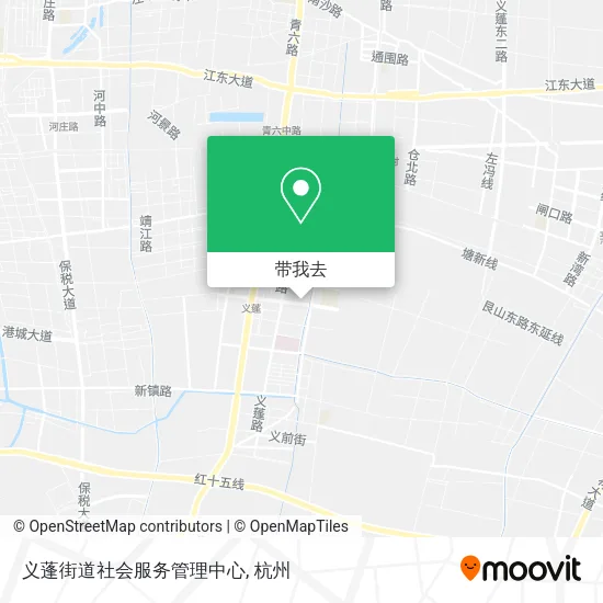 义蓬街道社会服务管理中心地图