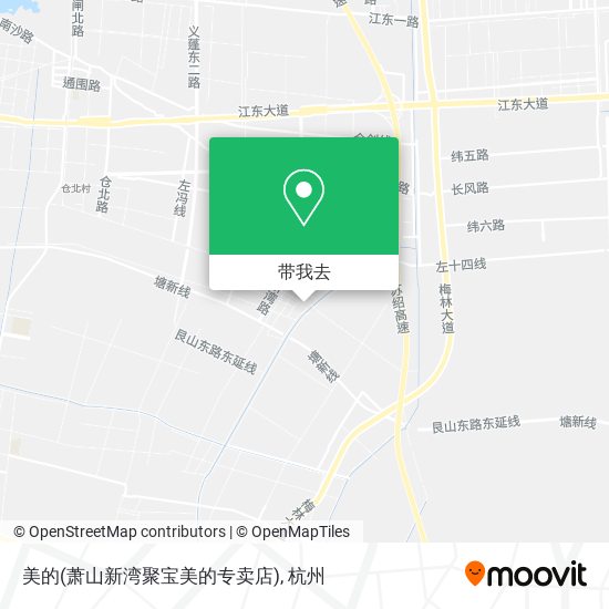 美的(萧山新湾聚宝美的专卖店)地图