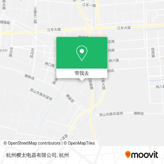 杭州樱太电器有限公司地图