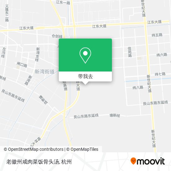 老徽州咸肉菜饭骨头汤地图