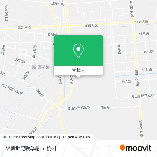 钱塘世纪联华超市地图