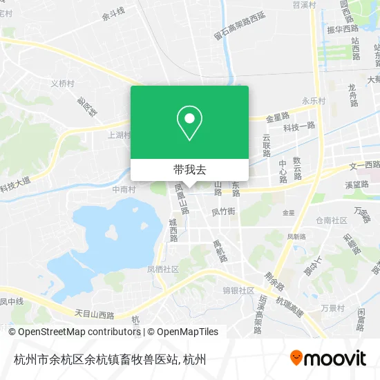 杭州市余杭区余杭镇畜牧兽医站地图