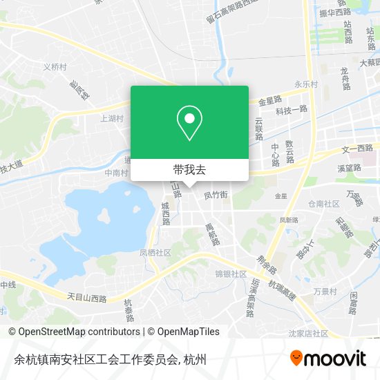余杭镇南安社区工会工作委员会地图