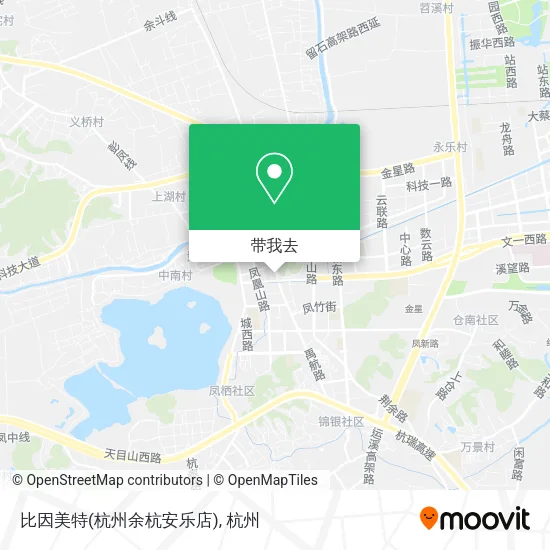 比因美特(杭州余杭安乐店)地图