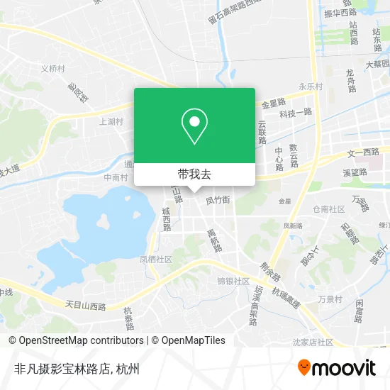 非凡摄影宝林路店地图