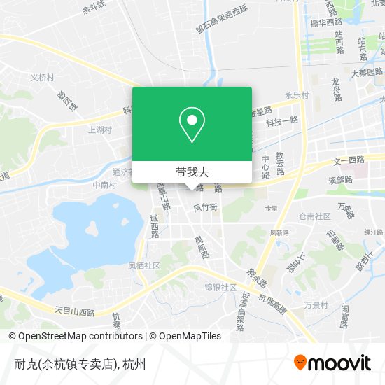 耐克(余杭镇专卖店)地图