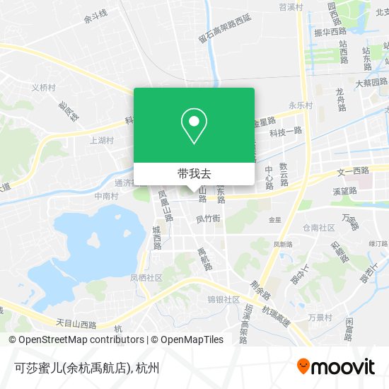 可莎蜜儿(余杭禹航店)地图