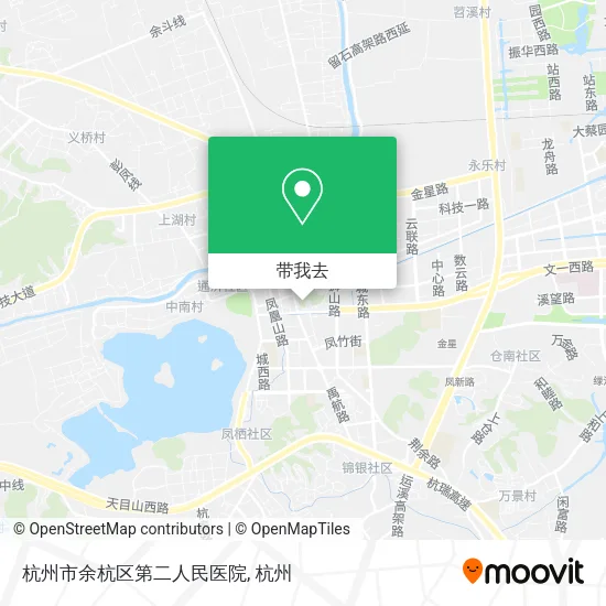 杭州市余杭区第二人民医院地图