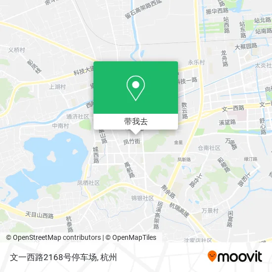 文一西路2168号停车场地图