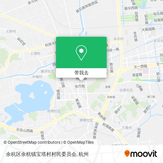余杭区余杭镇宝塔村村民委员会地图