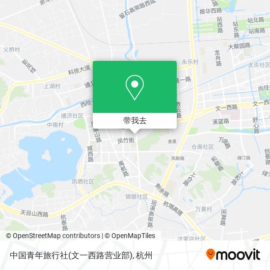 中国青年旅行社(文一西路营业部)地图