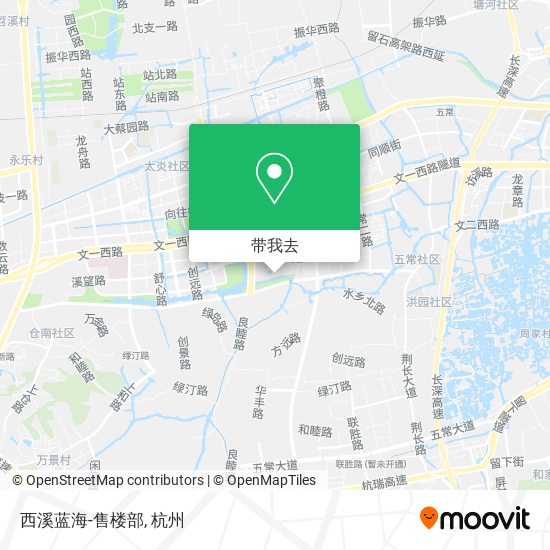 西溪蓝海-售楼部地图