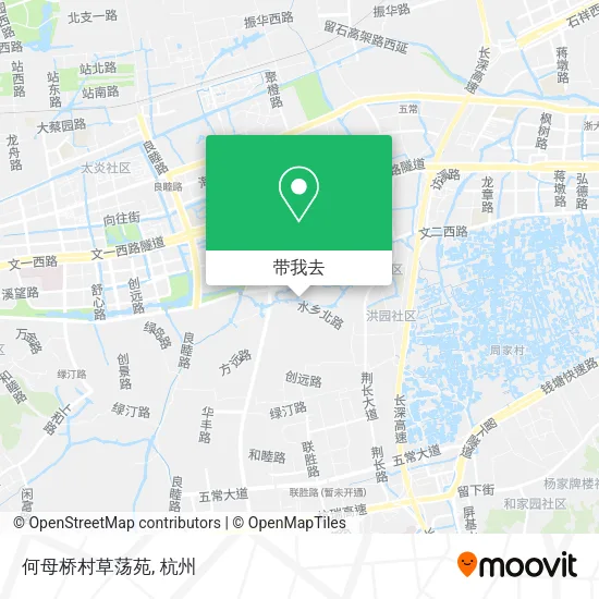 何母桥村草荡苑地图