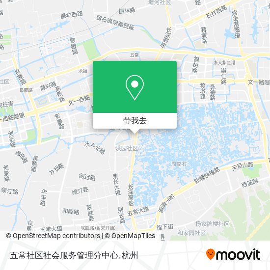 五常社区社会服务管理分中心地图