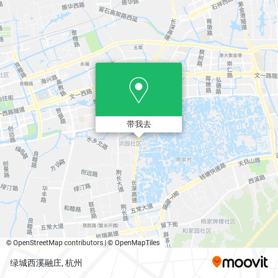 绿城西溪融庄地图
