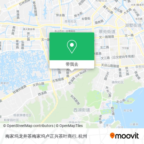 梅家坞龙井茶梅家坞卢正兴茶叶商行地图