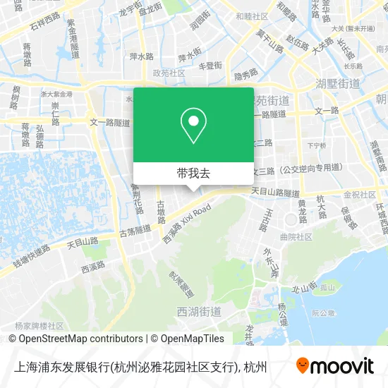上海浦东发展银行(杭州泌雅花园社区支行)地图