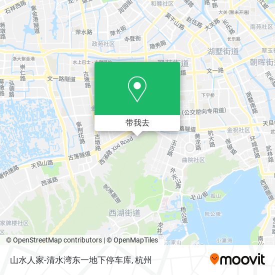山水人家-清水湾东一地下停车库地图