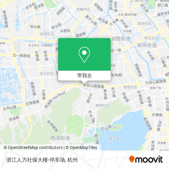 浙江人力社保大楼-停车场地图