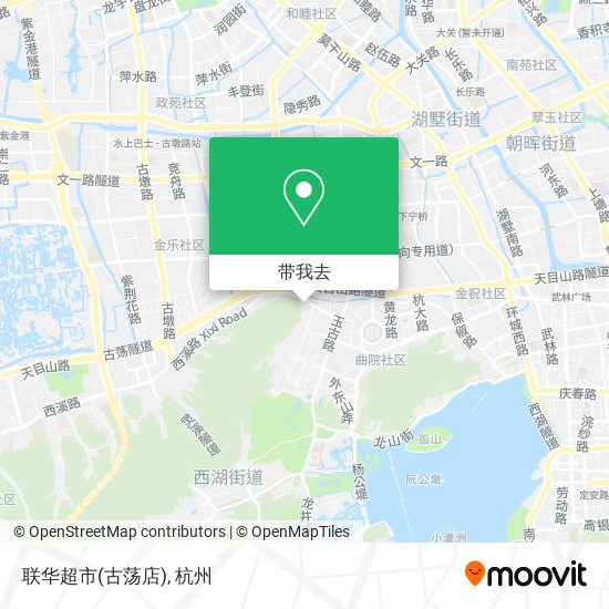 联华超市(古荡店)地图