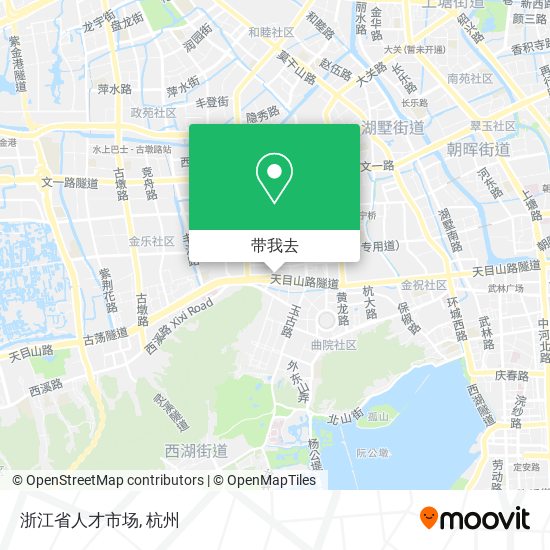 浙江省人才市场地图