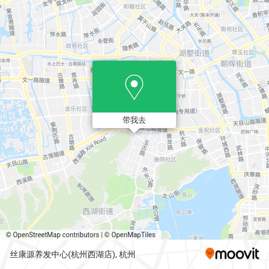 丝康源养发中心(杭州西湖店)地图