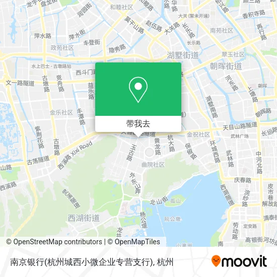 南京银行(杭州城西小微企业专营支行)地图