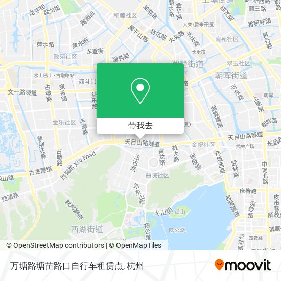 万塘路塘苗路口自行车租赁点地图