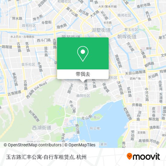 玉古路汇丰公寓-自行车租赁点地图