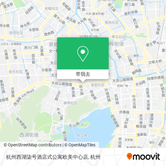 杭州西湖柒号酒店式公寓欧美中心店地图