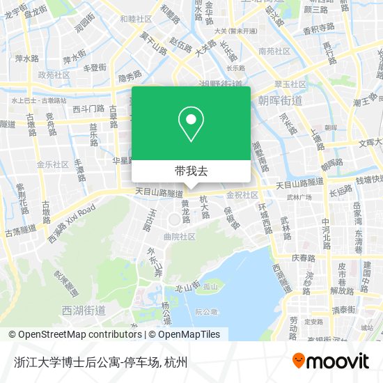 浙江大学博士后公寓-停车场地图