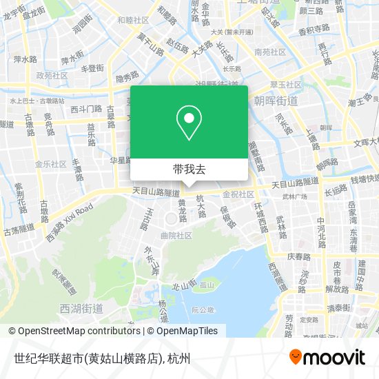 世纪华联超市(黄姑山横路店)地图