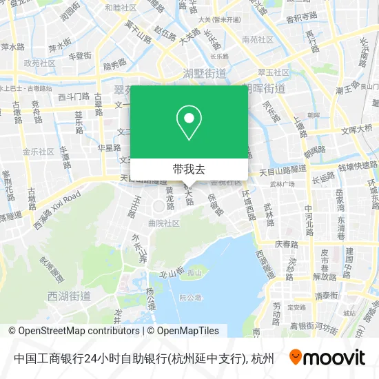 中国工商银行24小时自助银行(杭州延中支行)地图