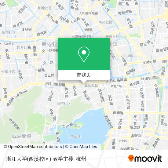 浙江大学(西溪校区)-教学主楼地图