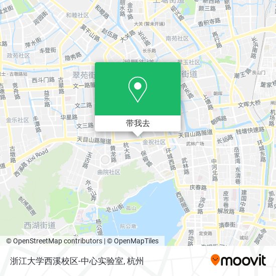 浙江大学西溪校区-中心实验室地图