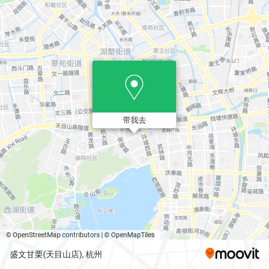 盛文甘栗(天目山店)地图