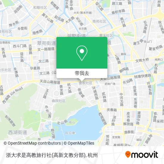 浙大求是高教旅行社(高新文教分部)地图