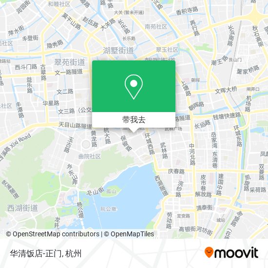 华清饭店-正门地图
