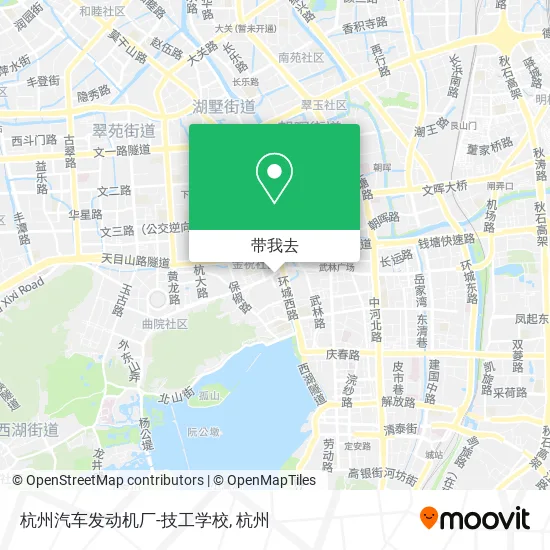 杭州汽车发动机厂-技工学校地图