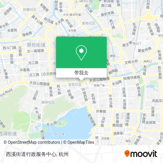 西溪街道行政服务中心地图