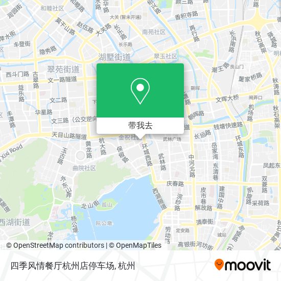 四季风情餐厅杭州店停车场地图