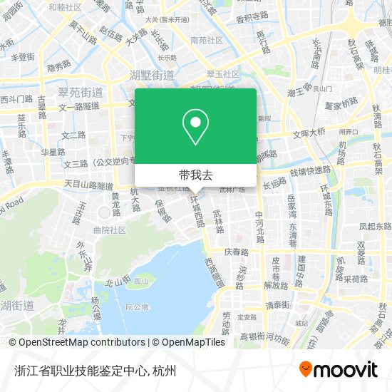 浙江省职业技能鉴定中心地图
