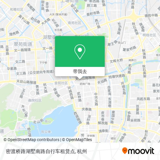 密渡桥路湖墅南路自行车租赁点地图