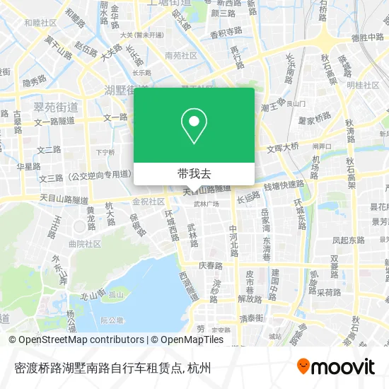 密渡桥路湖墅南路自行车租赁点地图